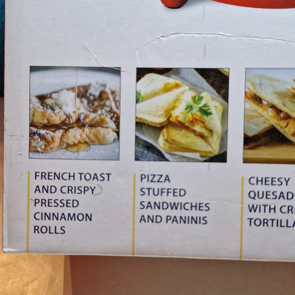 Mini Sandwich Maker Omelette, French Toast & Quesadilla Maker NEW‎ - Picture 3 of 5